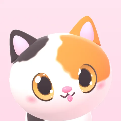 Close-up of a calico cat's face with the tip of her pink tongue poking out.